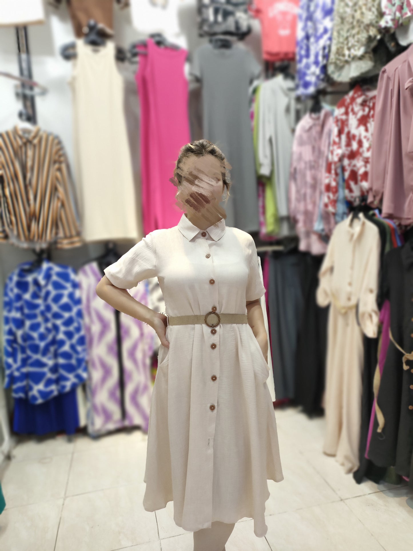 ROBE midi en lin